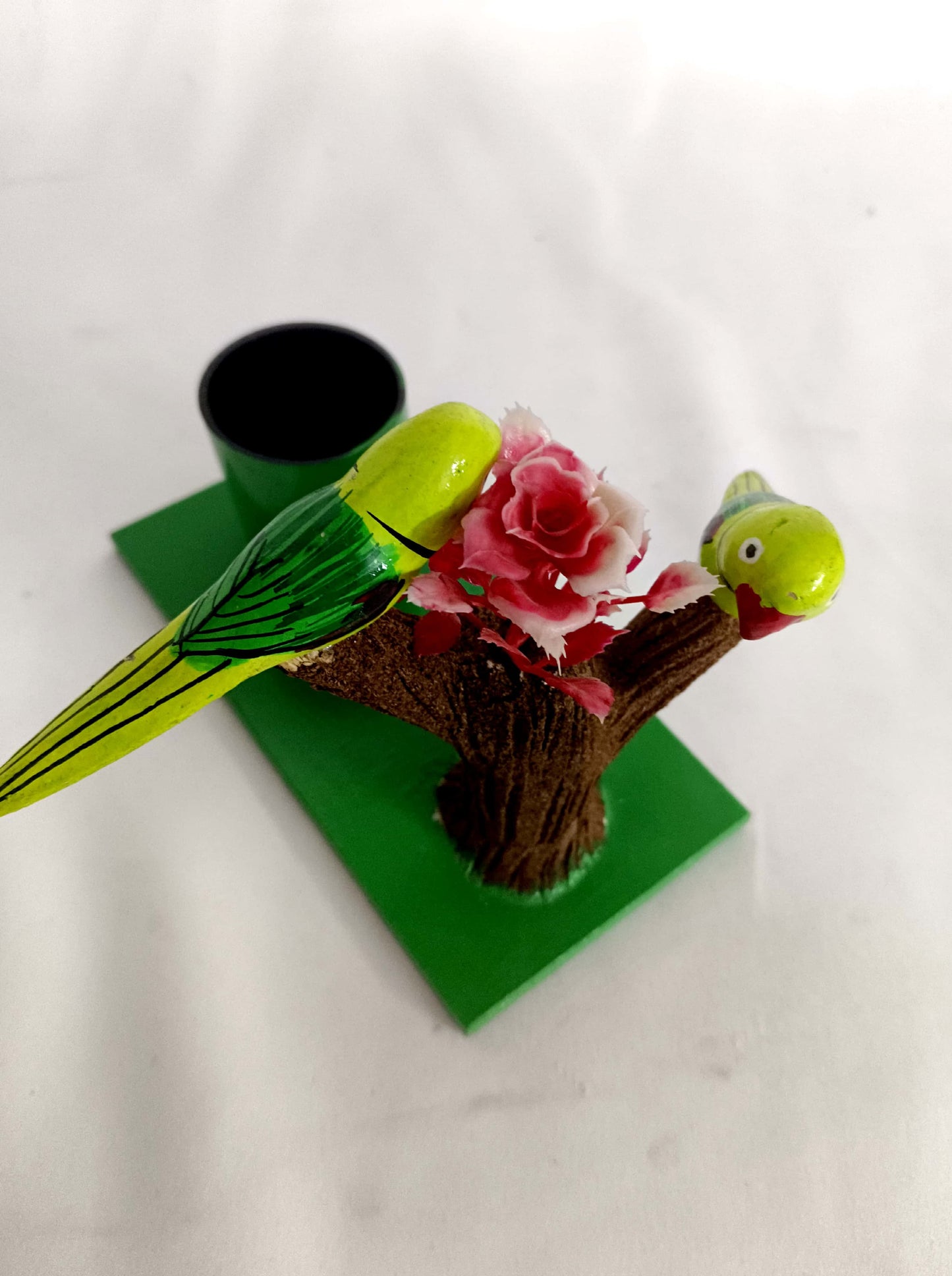 Nirmal Toy Pen Holder W/Parrot